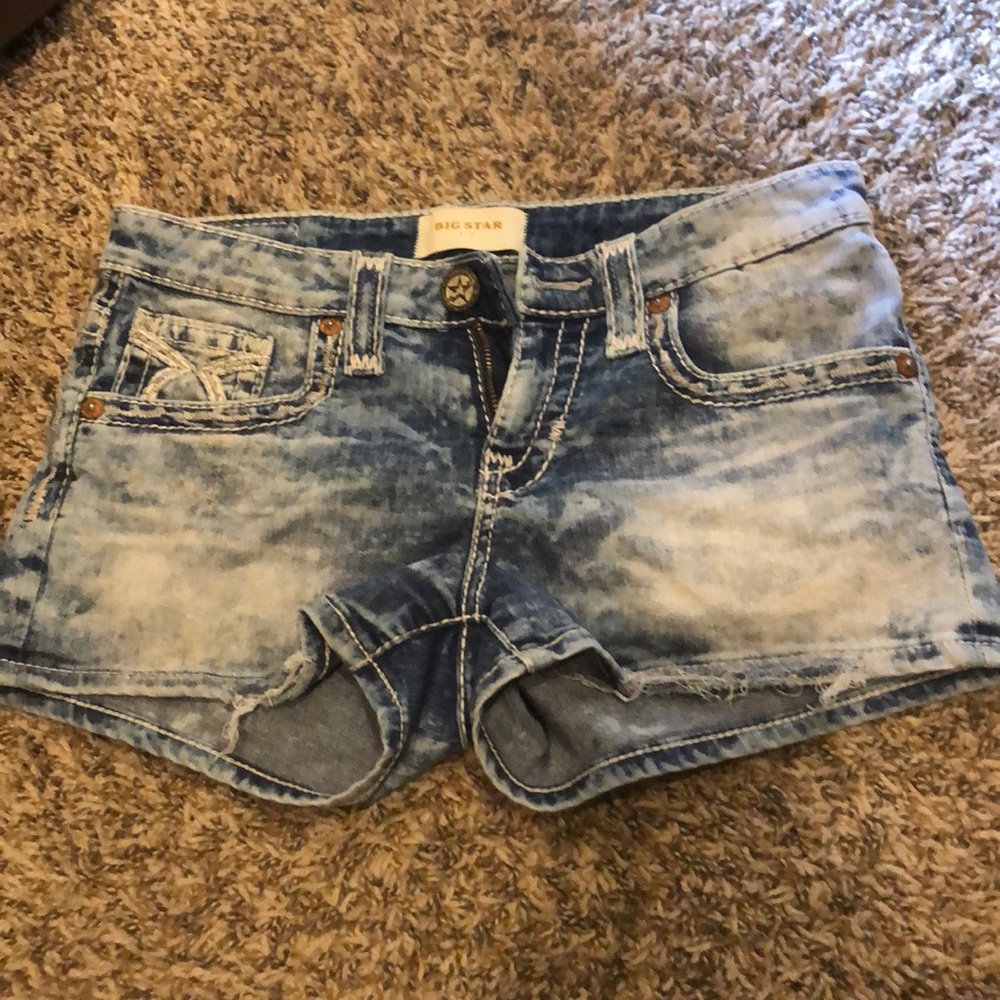 Denim shorts